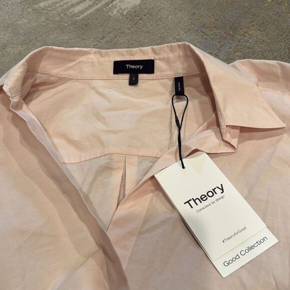theory ss twist shirt Quartz icon shirting 2 new with tag size S MSRP $195 - Picture 5 of 13